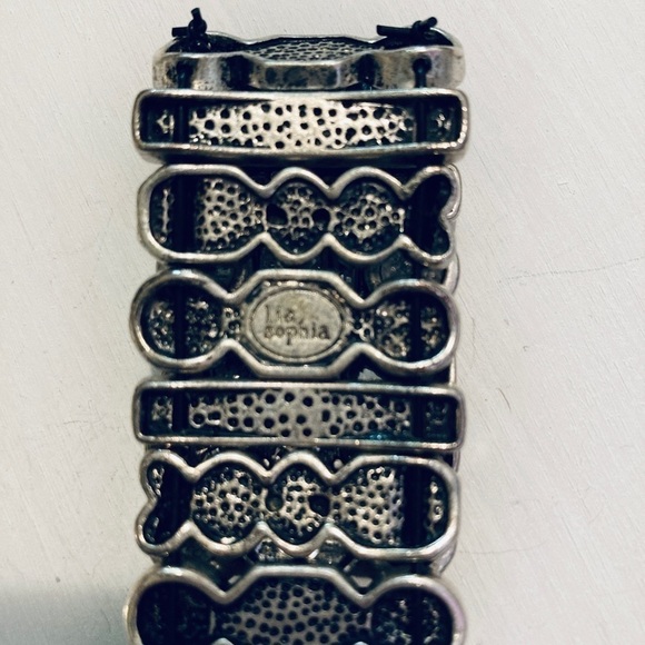 Lia Sophia Jewelry PARTY FAVOR Stretch Bracelet in Silver Size M/L - Picture 3 of 3
